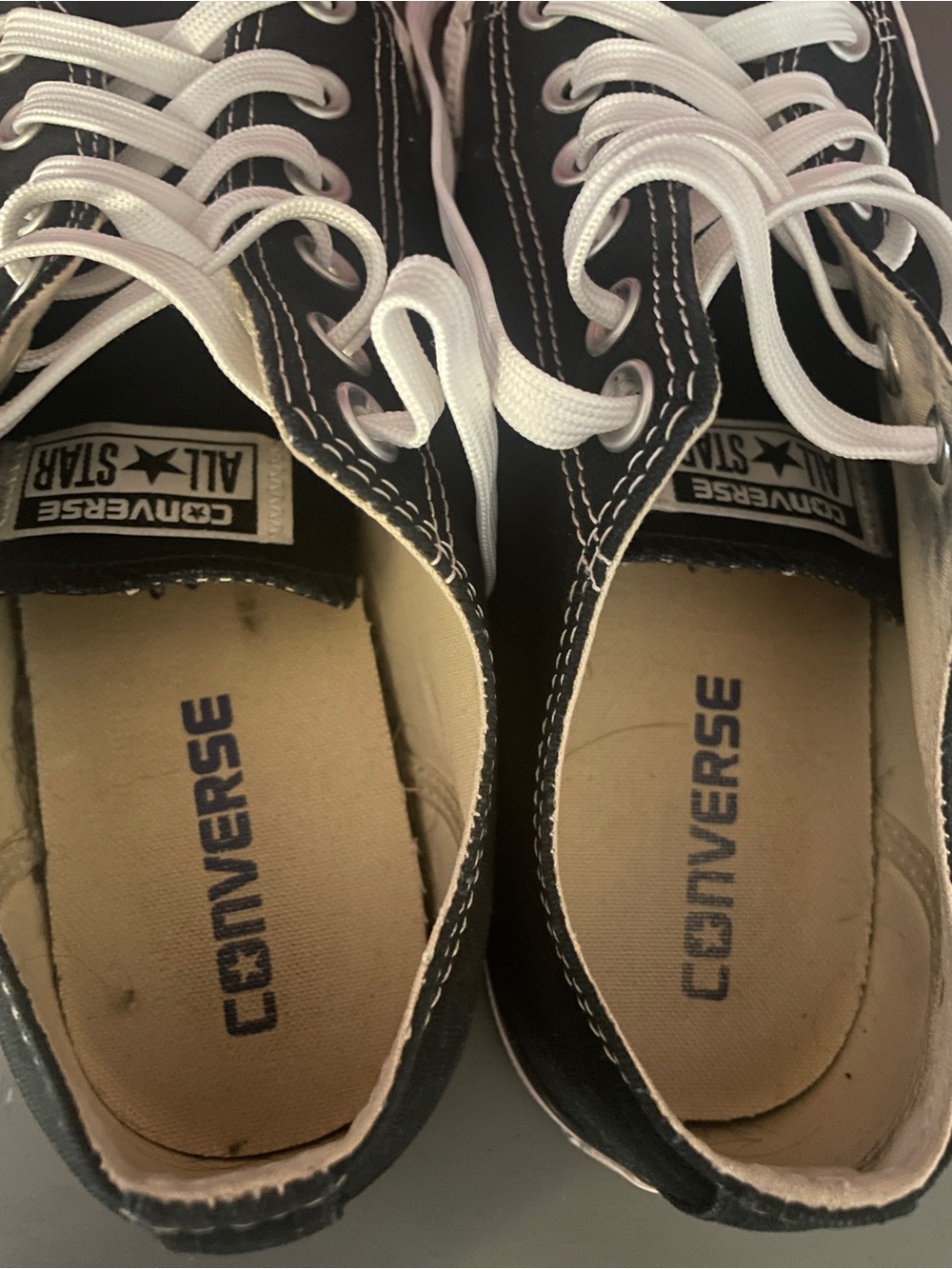Converse Chuck Taylor All Star Black Low Top Canvas Sneakers Unisex M7 W9 - Picture 9 of 12